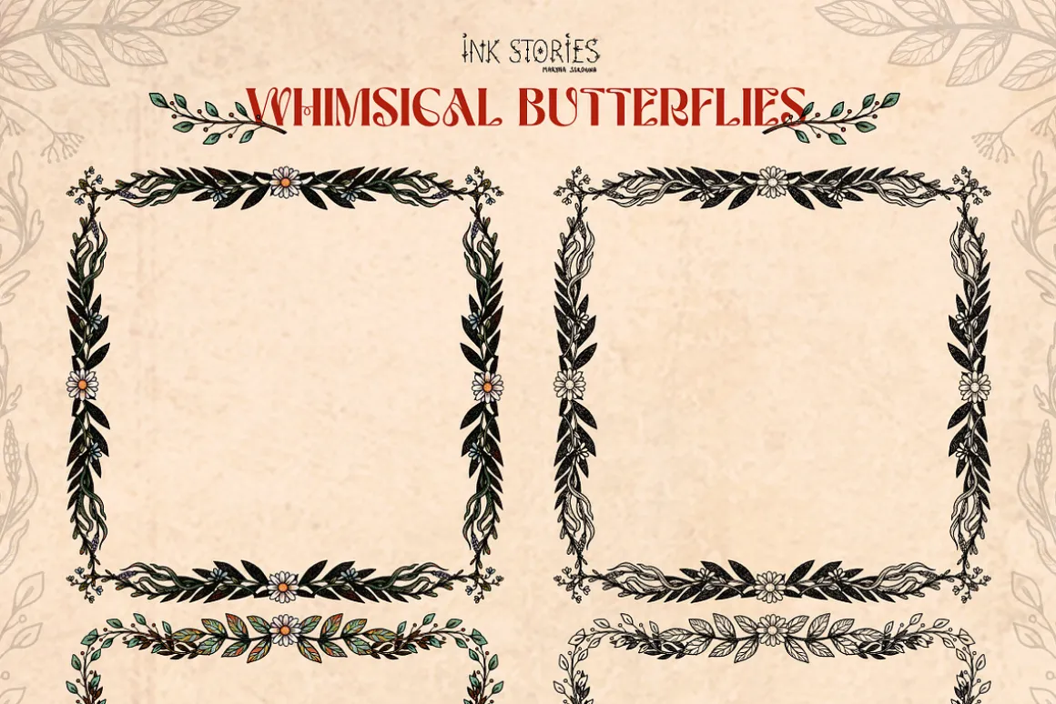Whimsical Butterflies Boho Aesthetic