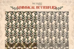 Whimsical Butterflies Boho Aesthetic