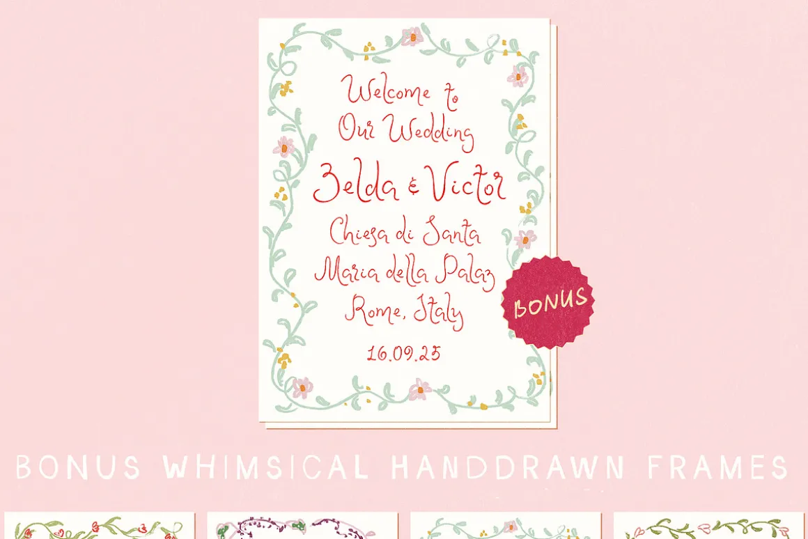Whimsical Handwritten Font Bundle