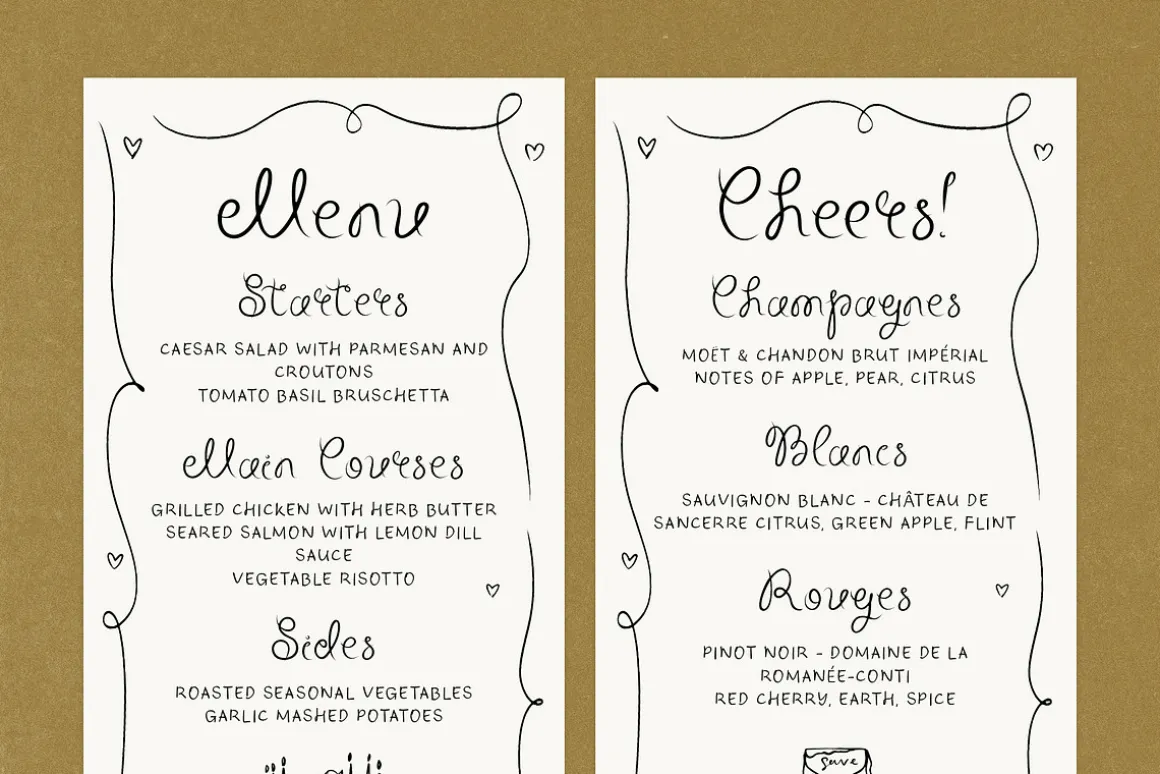 Whimsical Handwritten Font Bundle