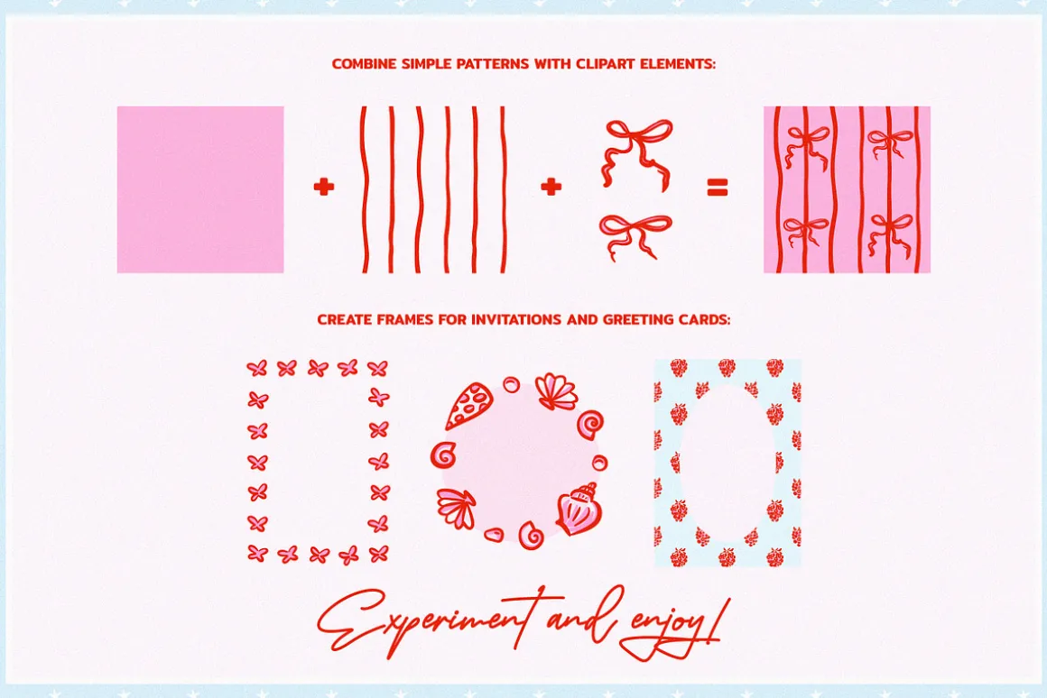 135 Whimsical Patterns and Clip Art