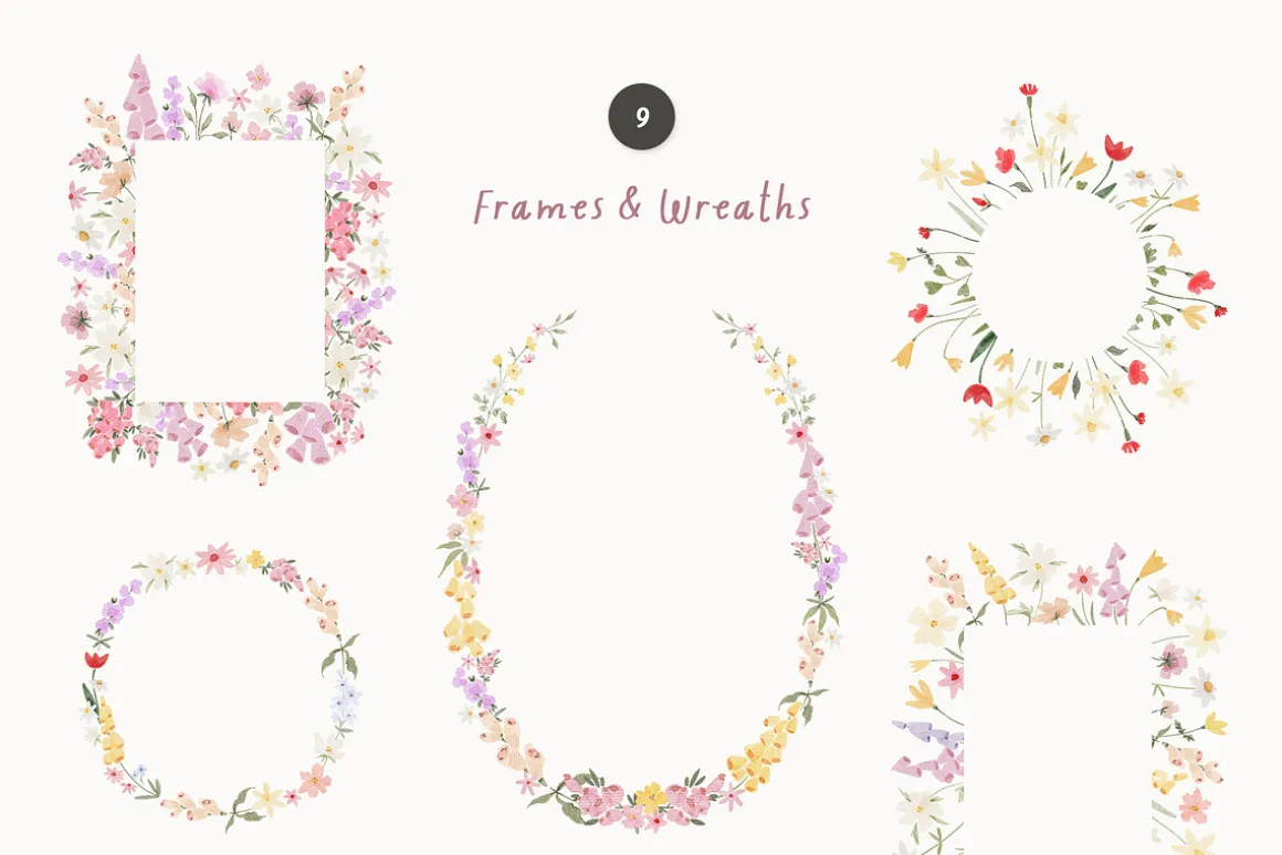 Whimsy & Bright Meadow Flowers