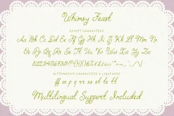 Whimsy Feast Whimsical Wedding Font