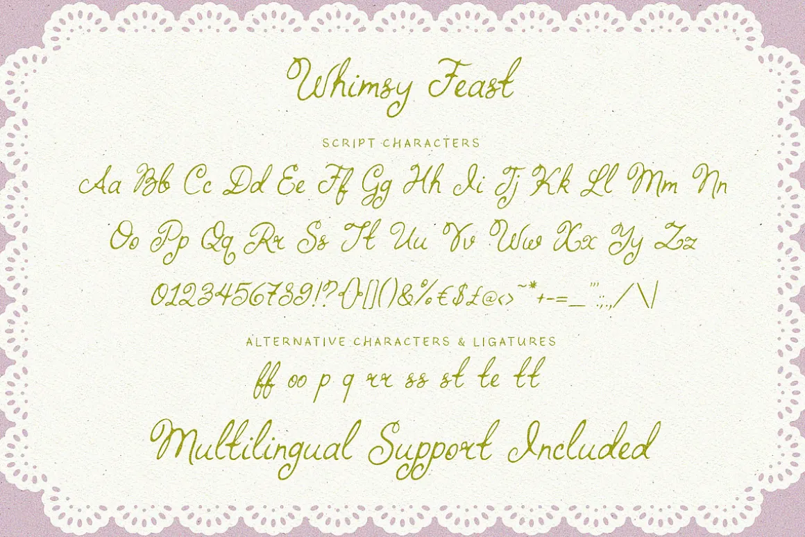 Whimsy Feast Whimsical Wedding Font