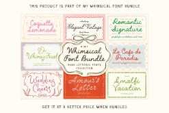 Whimsy Feast Whimsical Wedding Font