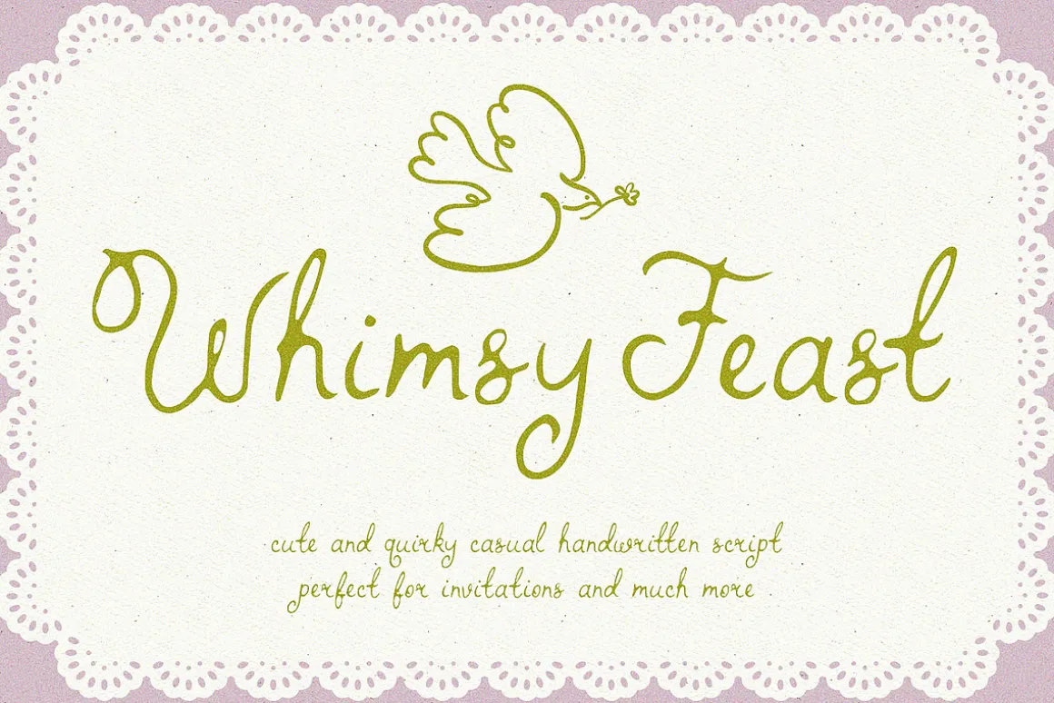 Whimsy Feast Whimsical Wedding Font