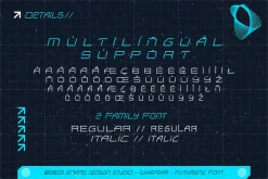 Whisfear - Futuristic Font