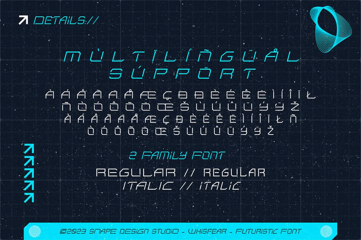 Whisfear - Futuristic Font