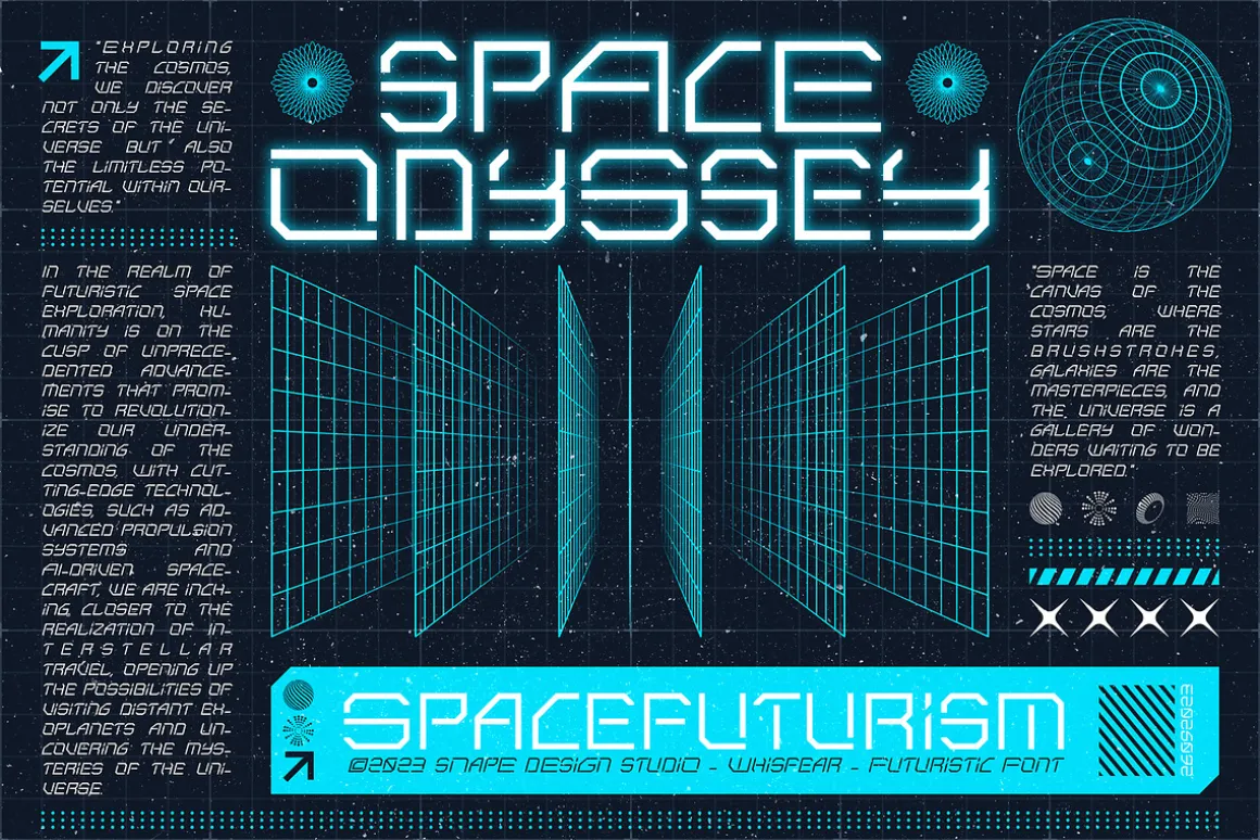 Whisfear - Futuristic Font