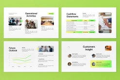 White Annual Report Google Slide