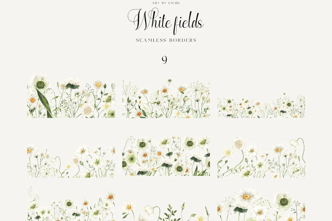 White Fields wildflowers flora