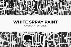 White Spray Paint Overlay Textures
