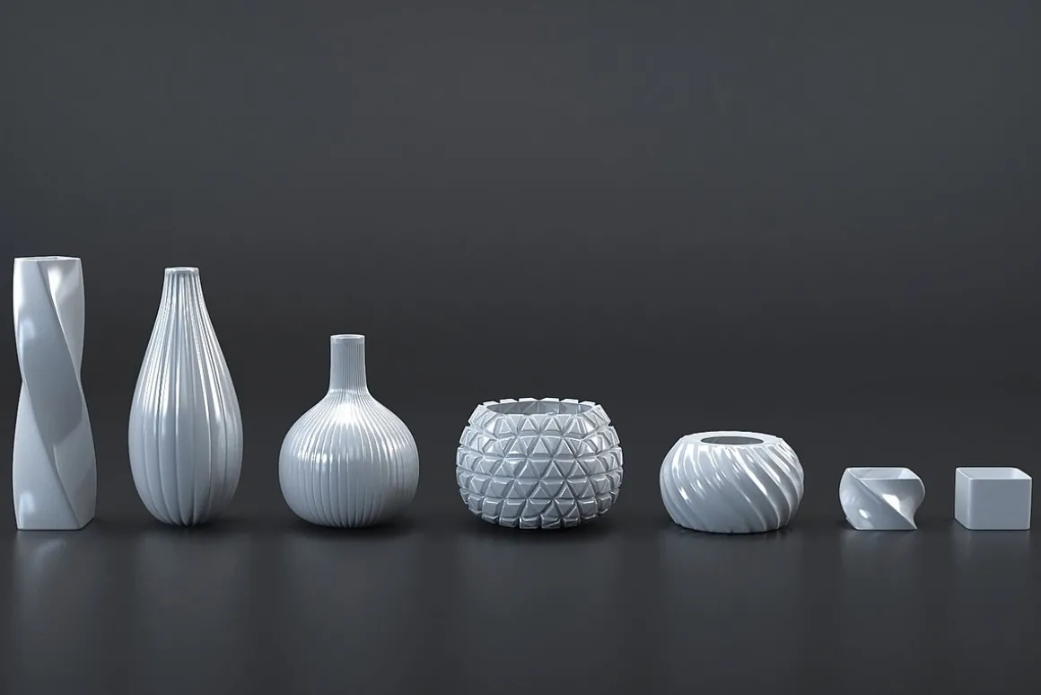 White/Black vases collection