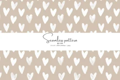 white hearts beige pattern jpeg