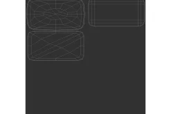 White Rectangle Magnet 3D Model