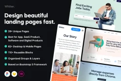Whiter - Landing Page UI Kit