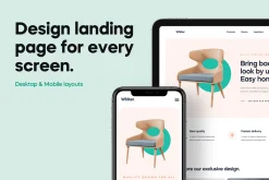 Whiter - Landing Page UI Kit