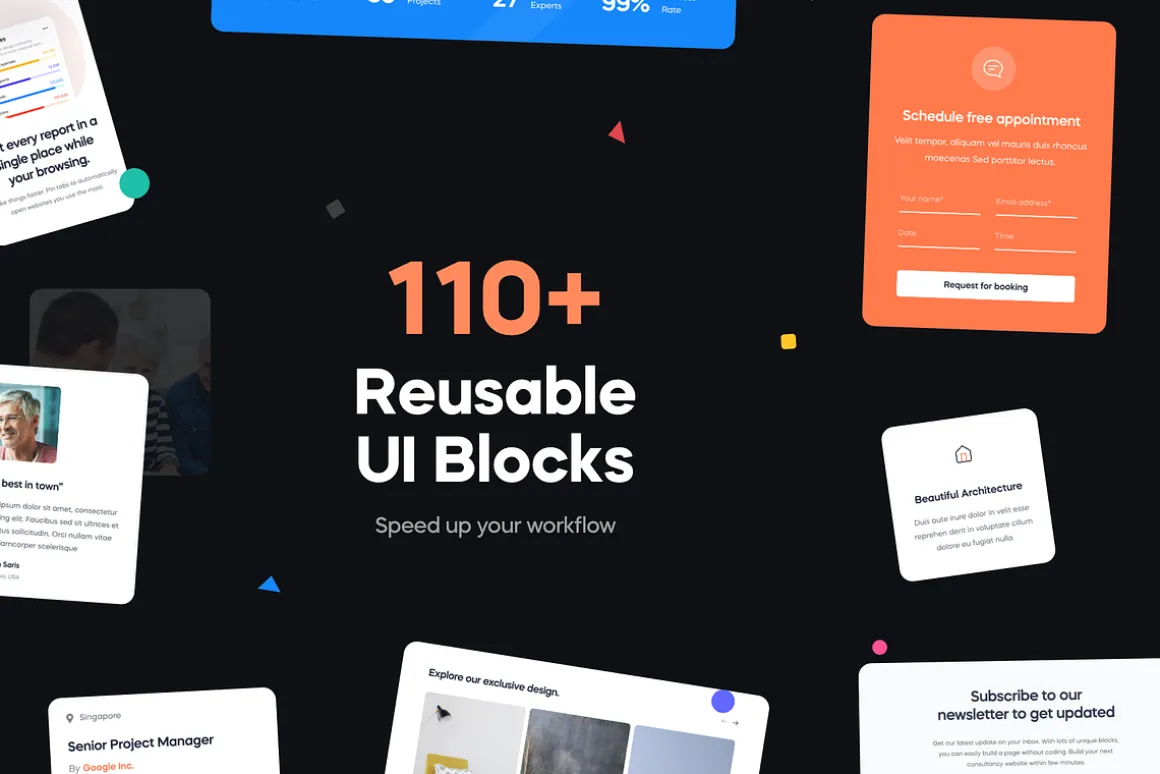 Whiter - Landing Page UI Kit