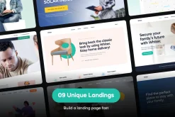 Whiter - Landing Page UI Kit