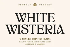 White Wisteria Fonts Family
