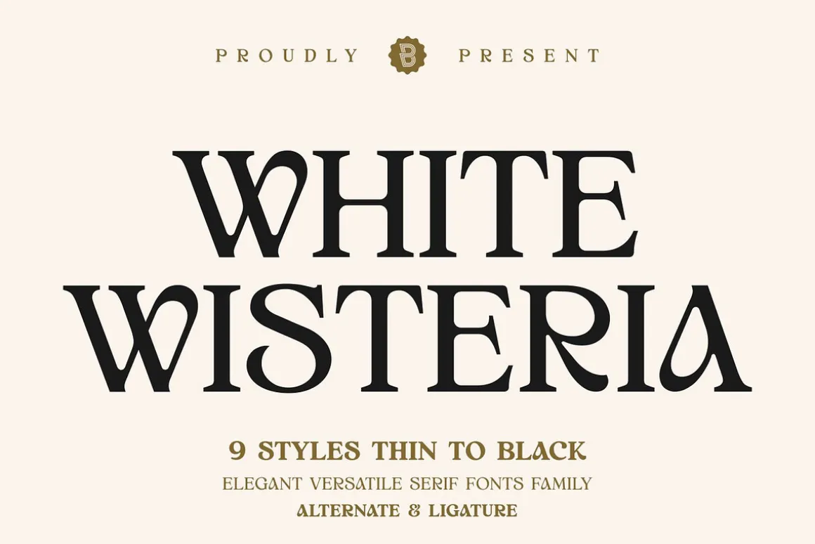 White Wisteria Fonts Family