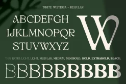 White Wisteria Fonts Family