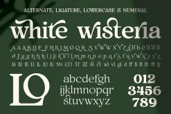 White Wisteria Fonts Family