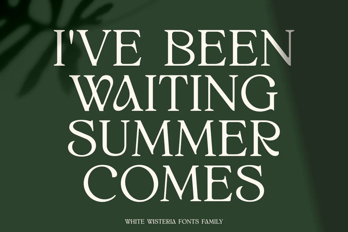 White Wisteria Fonts Family