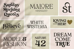 White Wisteria Fonts Family