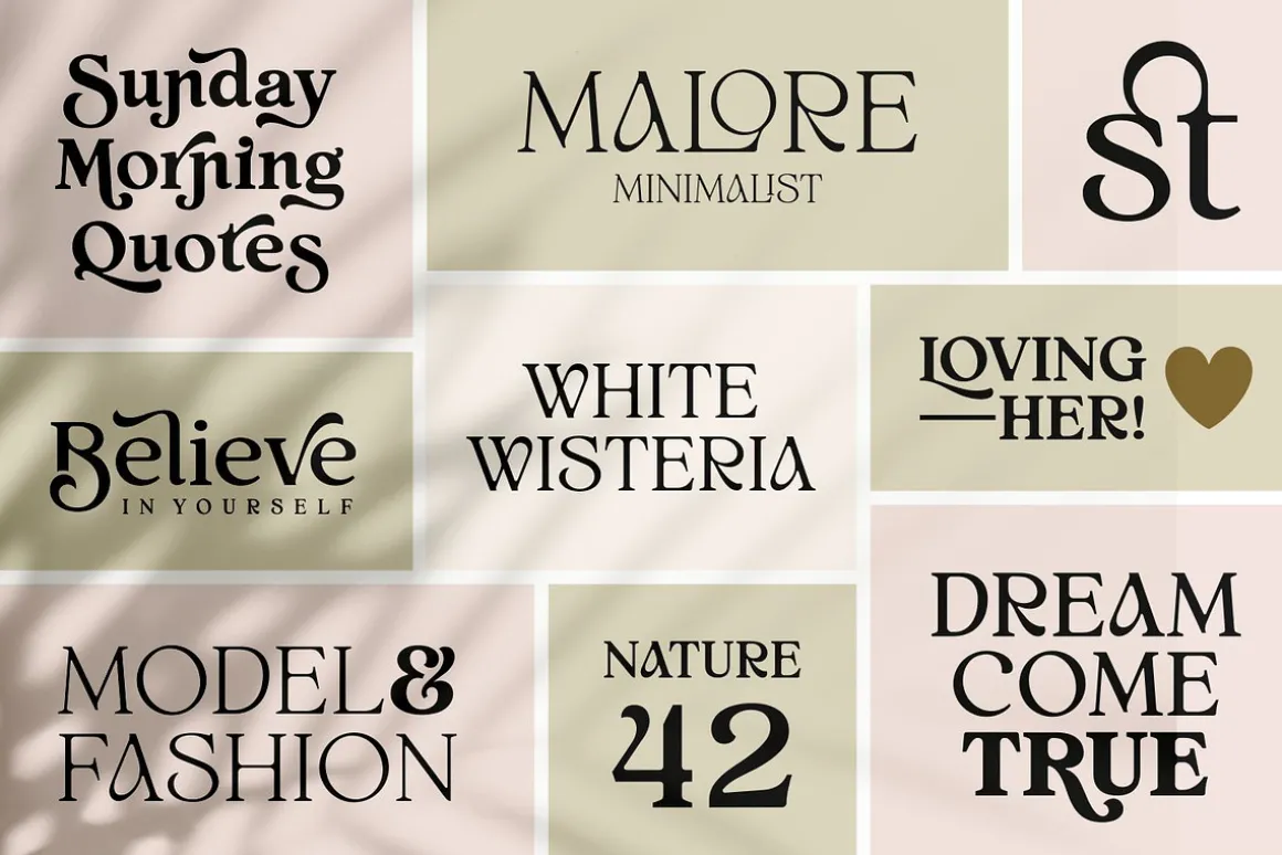 White Wisteria Fonts Family