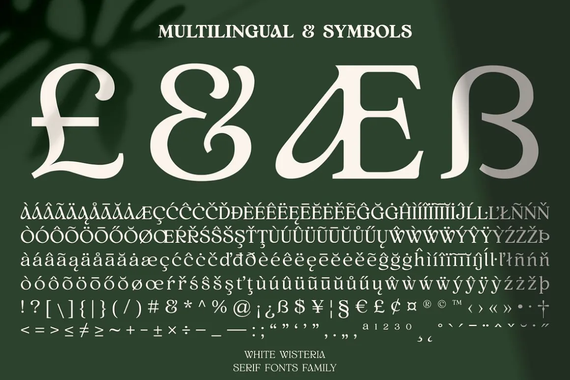 White Wisteria Fonts Family
