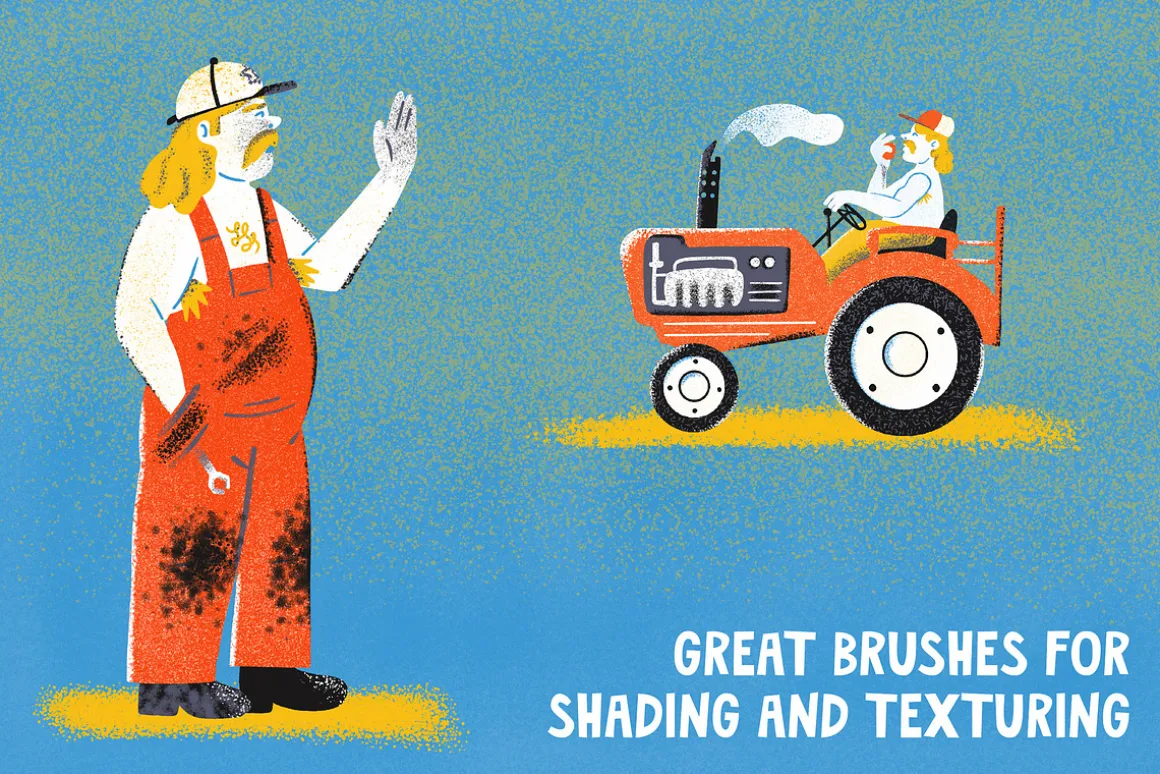 Whole Grain Brushes for Procreate