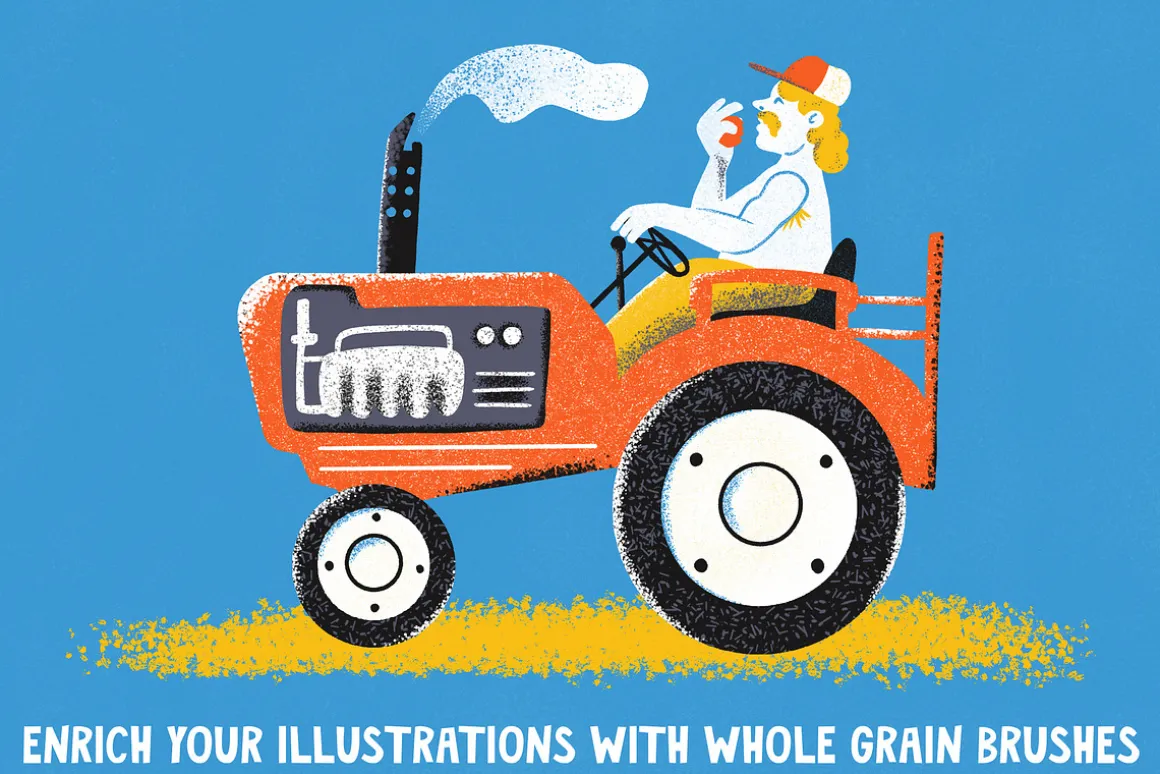 Whole Grain Brushes for Procreate