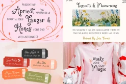 Whole Shop Font Bundle Kaya Fonts