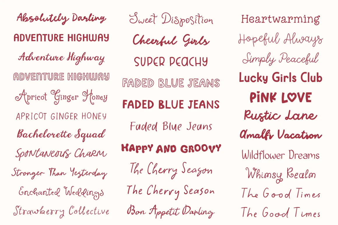 Whole Shop Font Bundle Kaya Fonts