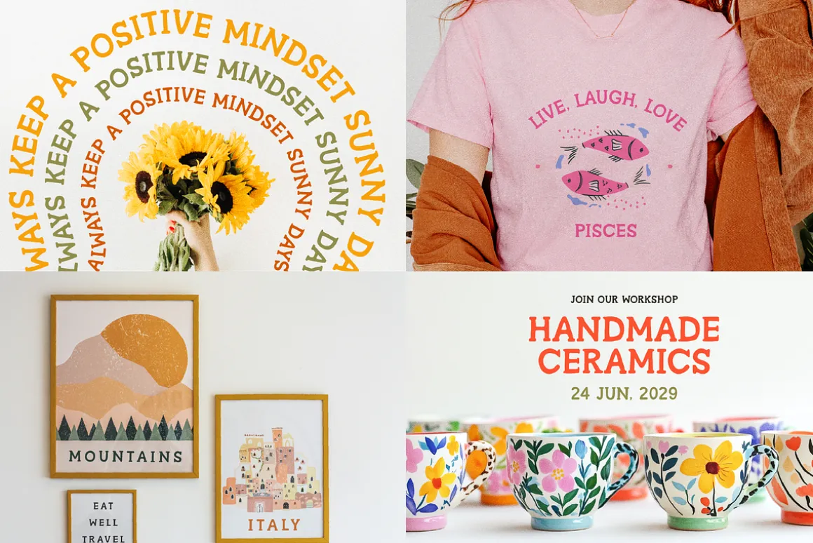 Whole Shop Font Bundle Kaya Fonts