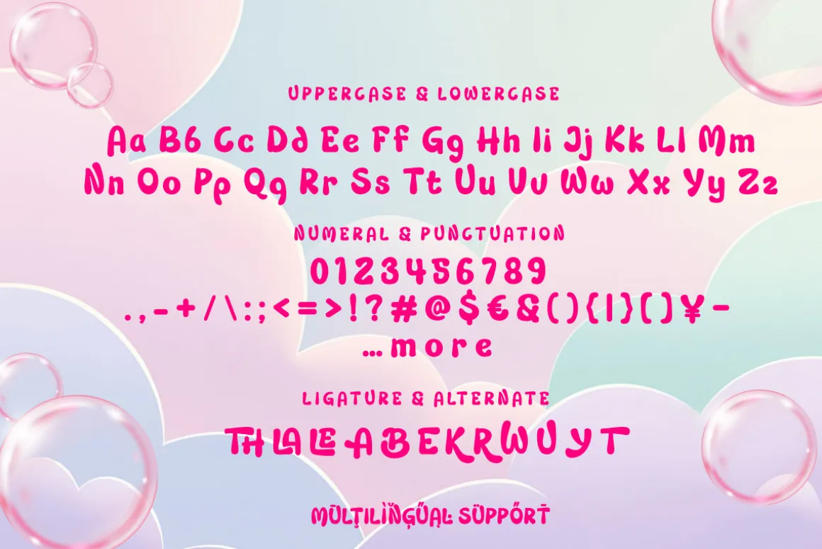 Whom Athu - Bubble Cartoon Font