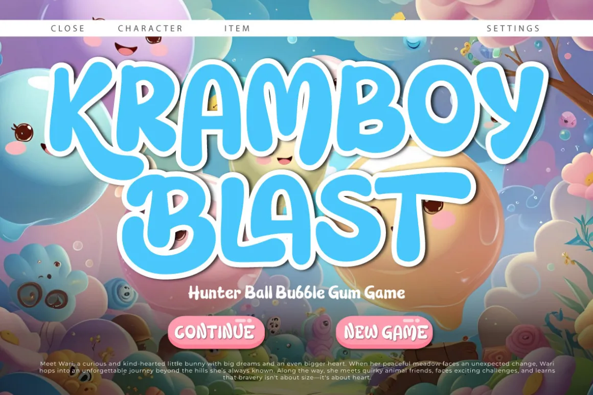 Whom Athu - Bubble Cartoon Font