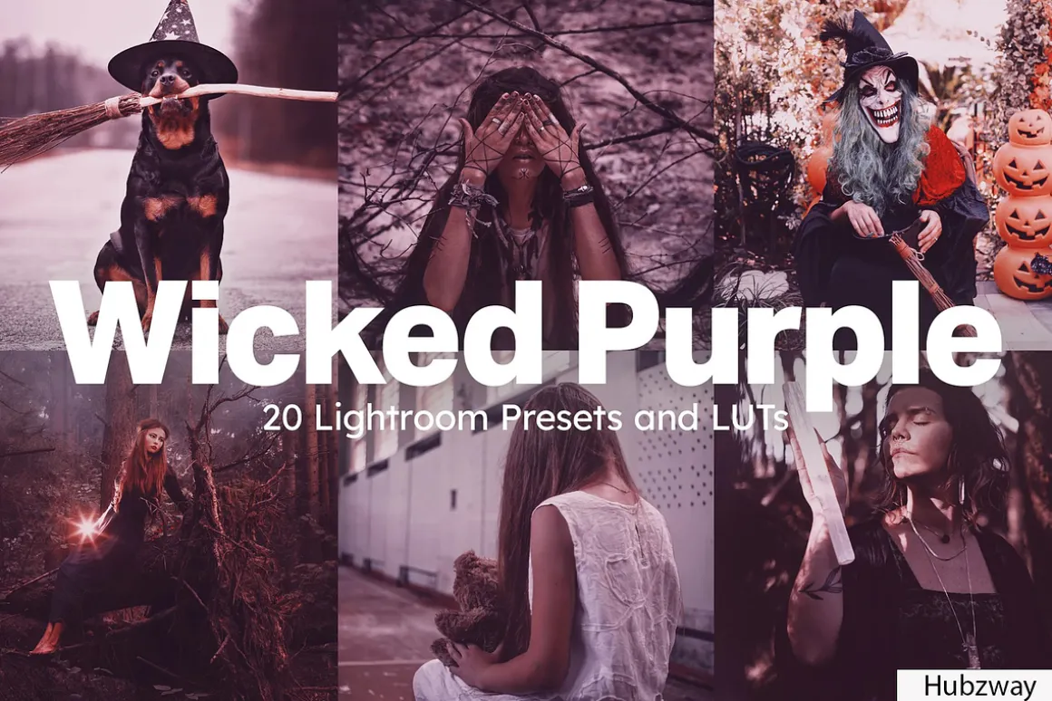 20 Wicked Purple Lightroom Presets