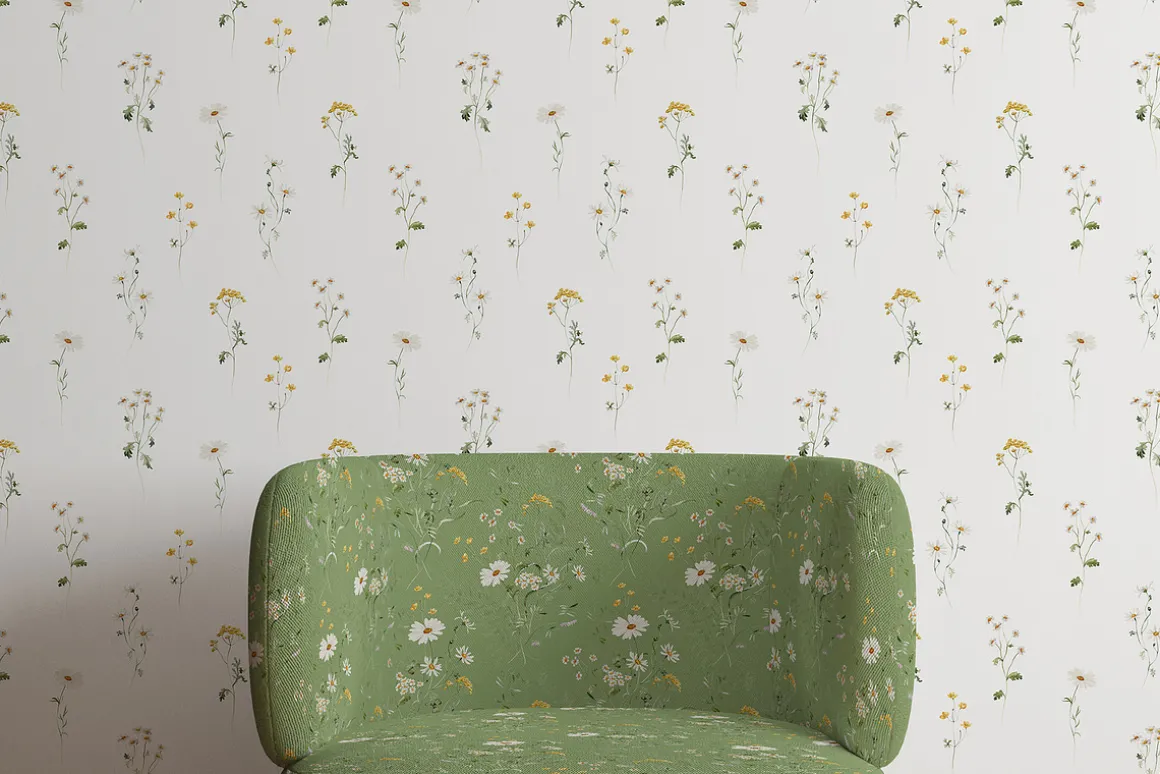 Wildflower Forest Floral Flower Set