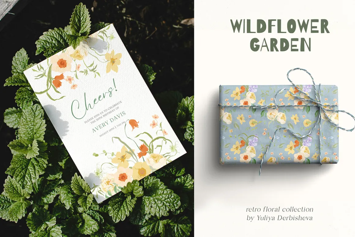 Wildflower illustration bundle