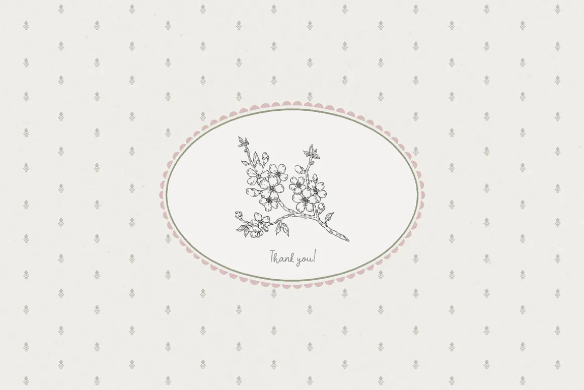 Wildflowers. Hand drawn pencil flora