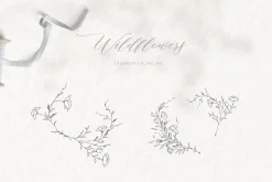 Wildflowers wreath, floral wedding