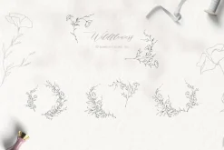 Wildflowers wreath, floral wedding