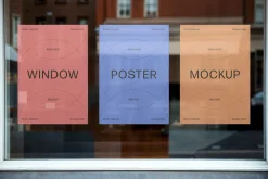 Window Posters Mockup