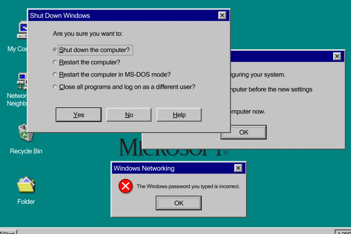 Windows 95 UI Kit (Figma)