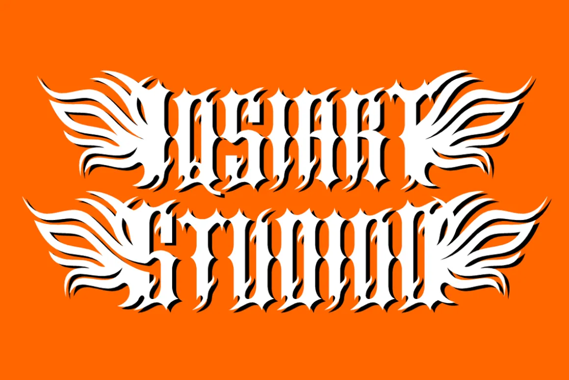 Wings Gromeba - Gothic Font