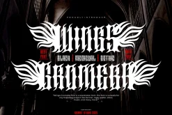 Wings Gromeba - Gothic Font