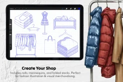 Winter Fashion: 250+ Procreate Stamp