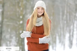Winter Snowflakes Overlays Photoshop